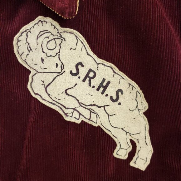 Vintage Corduroy Varsity Jacket South Regional High School Rams New Jersey Shore - Picture 3 of 15